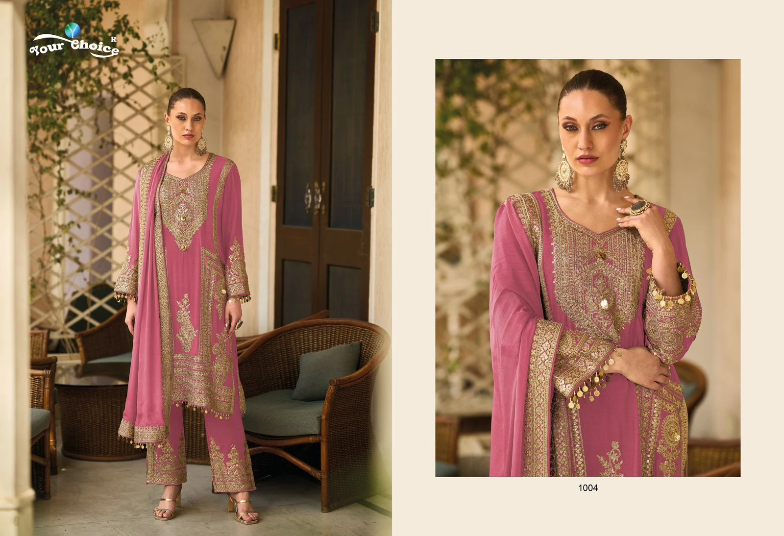 Your Choice Barbee Pure Chinon Wholesale Designer Readymade Salwar Suit Catalog — Wholesale Salwar Suits, MPA wholesale from Surat - Gallery Image 2